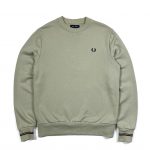 Fred Perry Sage Green Vintage Sweatshirt