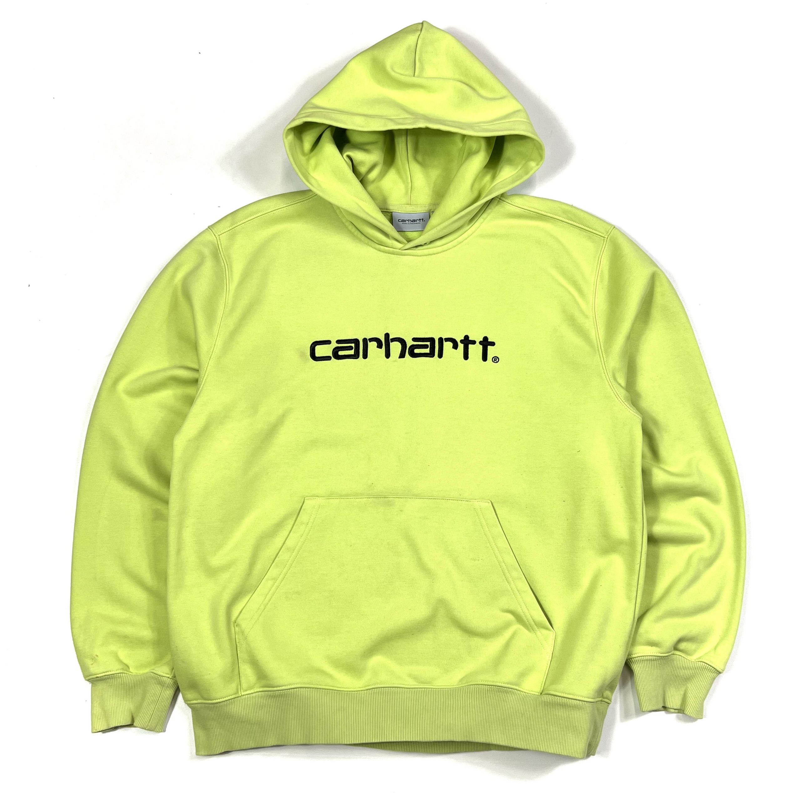 Carhartt Hoodie - Lime Green - TMC Vintage - Vintage Clothing